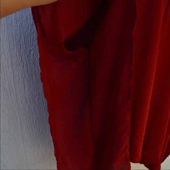 Show Me Your Mumu Red Wine Cold Shoulder Dress - worn once - Picture 6 of 8